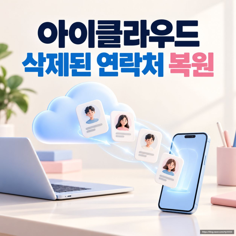 아이클라우드에서 삭제된 연락처 복원하는 방법