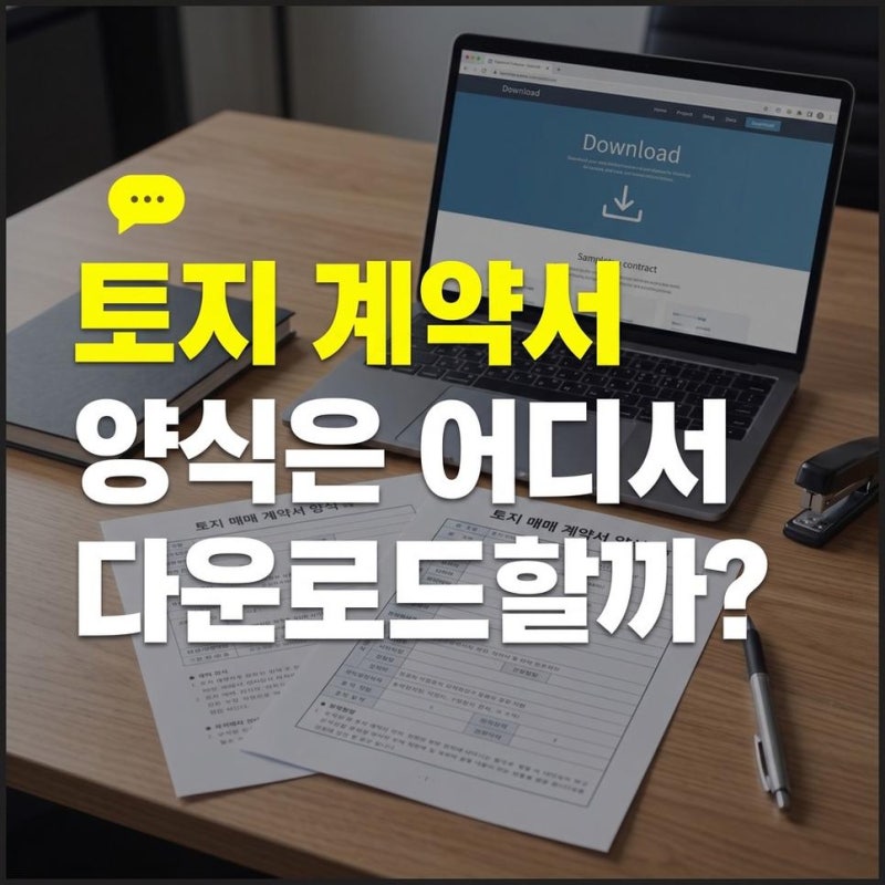 토지 농지 임대차계약서 매매계약서 양식 다운로드
