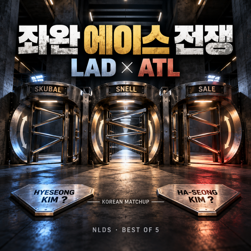 김하성 vs 김혜성 성사될까｜다저스-애틀랜타 NLDS, 스쿠발·스넬·세일까지 ‘좌완 에이스 전....