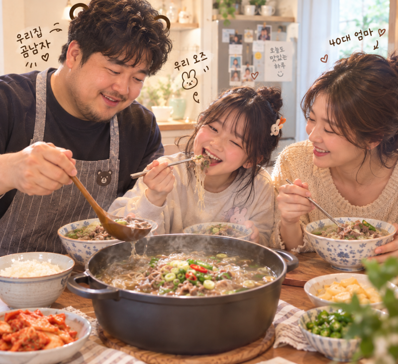 우삼겹으로 갈비탕을? 남편이 끓여준 갈비없는 초간단 갈비탕