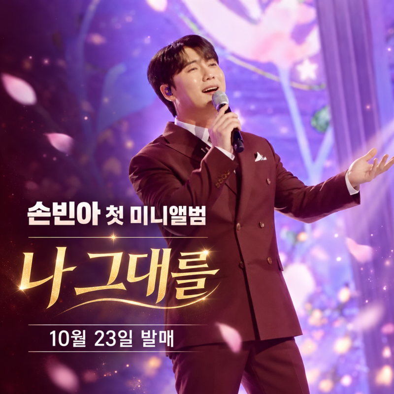 미스터트롯3 선 손빈아가 새 미니앨범으로 돌아옵니다.