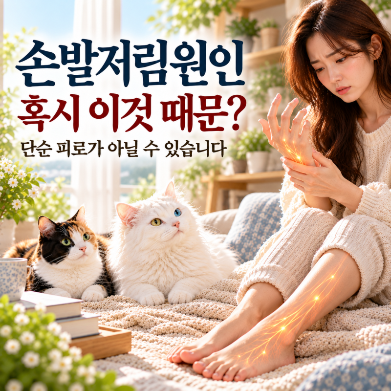 손발저림원인 혈액순환 문제일까? 당뇨비타민B12병원갈때