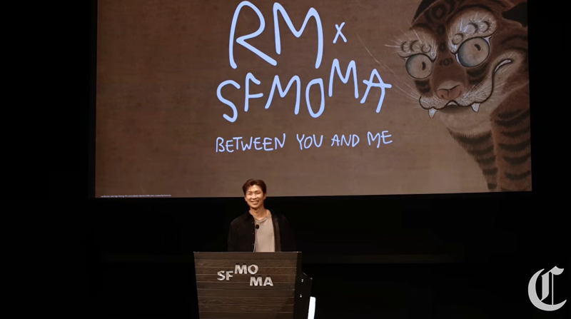 "이유는 몰라도 그냥 좋아요"… BTS RM, SFMOMA서 큐레이터 변신! '긴 자기소개서' 같은 첫 전시회