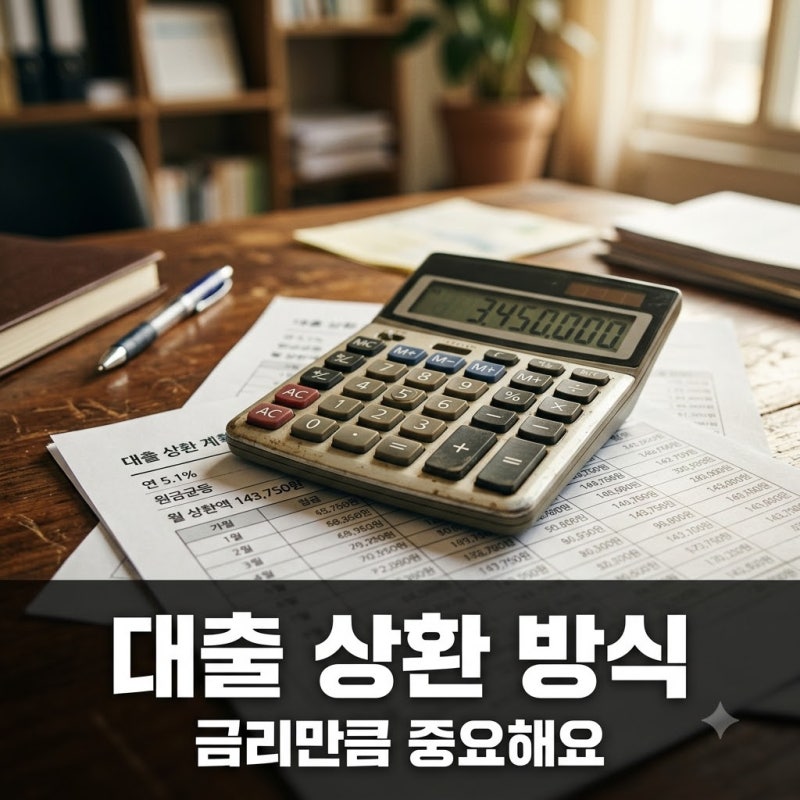 대출 비교할 때 상환 방식이 중요한 이유, 무턱대고 금리만 봤다간 큰코다쳐요
