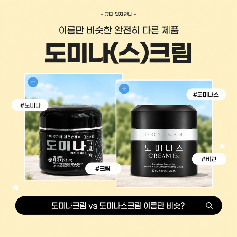 도미나크림 vs 도미나스크림 이름만 비슷한 완전히 다른 제품