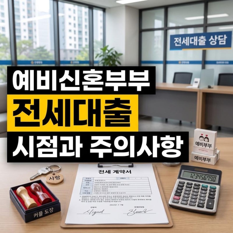 예비신혼부부 전세대출 혼인신고 시점과 디딤돌 공동명의 주의사항