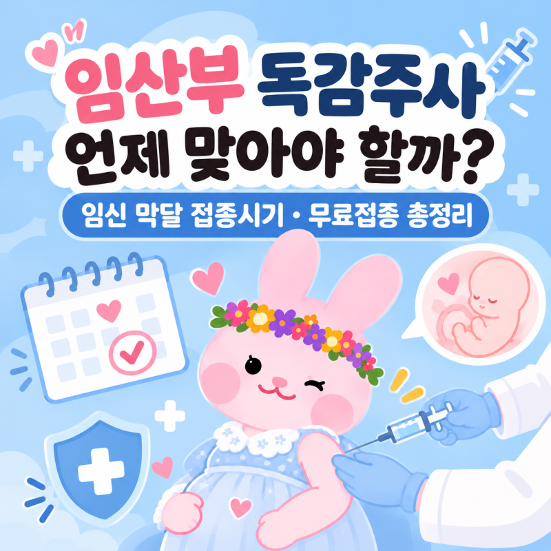 임산부 독감주사 맞아도 될까? 초기·막달 접종시기부터 무료접종까지