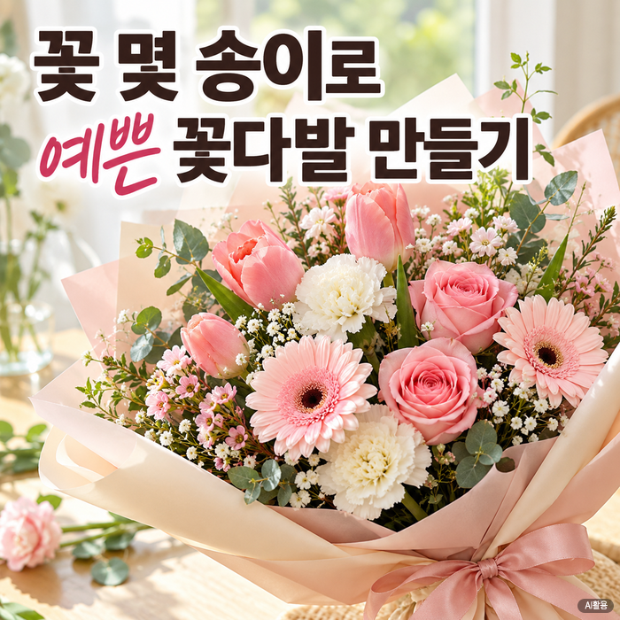 꽃다발 만들기 꽃 고르는 법부터 포장하는 법까지 쉽게 알아보기