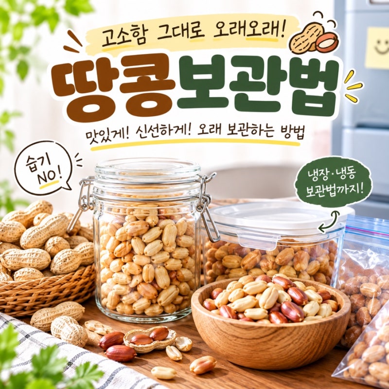 땅콩보관법 냉장 냉동 보관방법｜생땅콩 볶은땅콩 오래 보관하는 법
