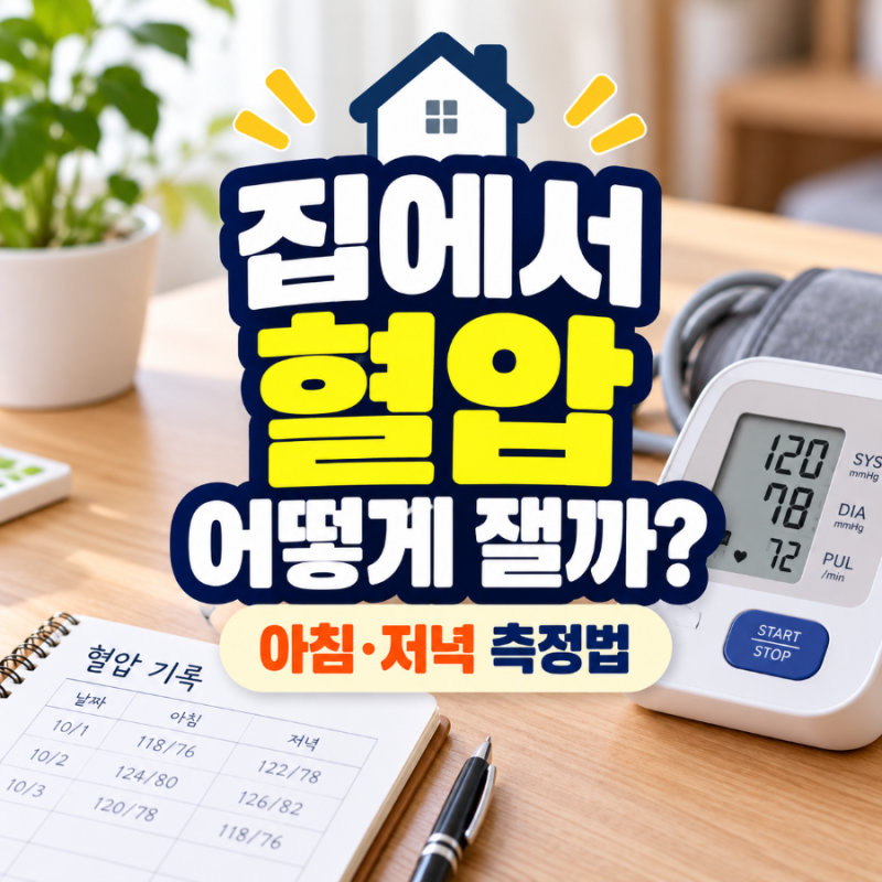 집에서 혈압 재는 법, 아침·저녁 측정시간과 가정혈압 정상수치