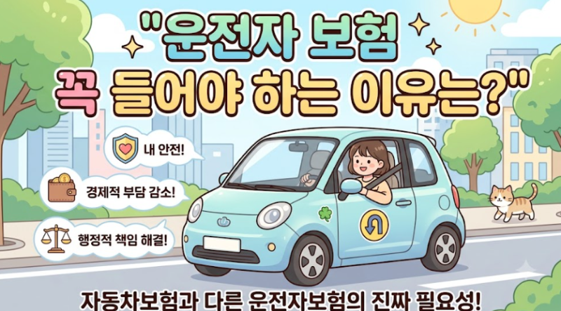 [운전자보험] "자동차보험 있는데 또 들어?" 운전자보험 팩트 체크