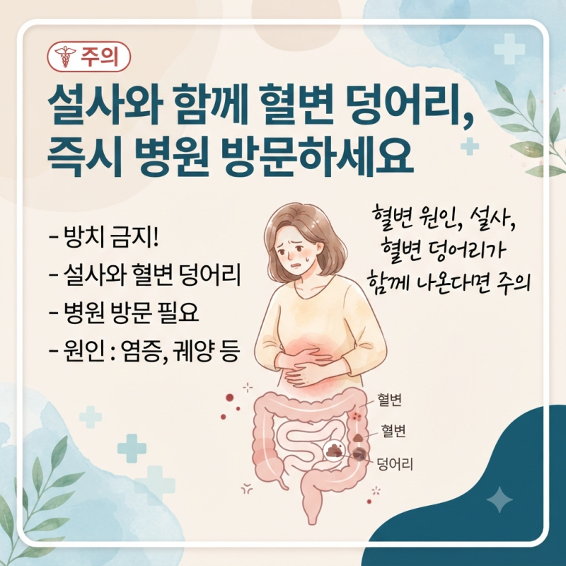 혈변 원인, 설사, 혈변 덩어리가 함께 나온다면 주의