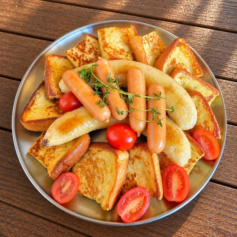 프렌치토스트 캠핑 아침 메뉴 추천 | 달콤하고 촉촉한 브런치 프렌치토스트 만들기