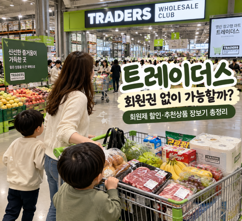 이마트 트레이더스 회원권 없이 가능할까? 회원제 할인·추천상품 장보기 총정리