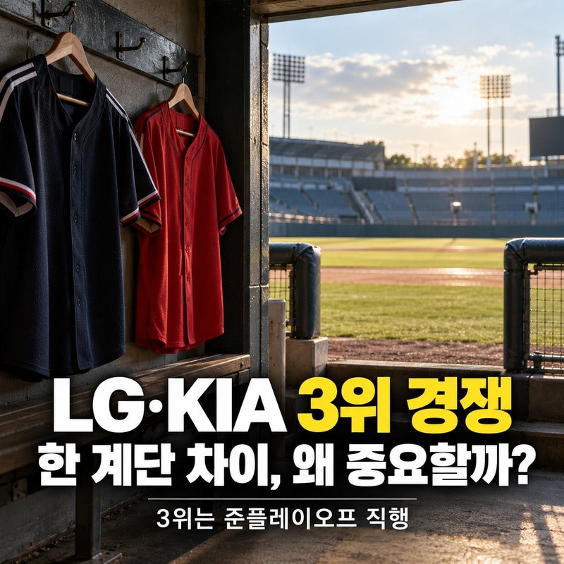LG·KIA 3위 경쟁｜가을야구 확정됐는데 왜 한 계단이 중요할까