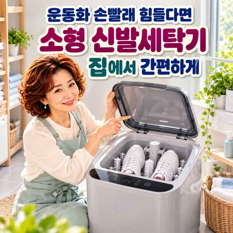 소형 신발세탁기 추천｜운동화 손세탁이 번거롭다면 원룸·가정용 신발 세척기 체크해보기