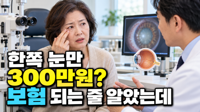 노안 백내장 수술비용 얼마나 나오는지, 보험 적용까지 총정리해봤습니다