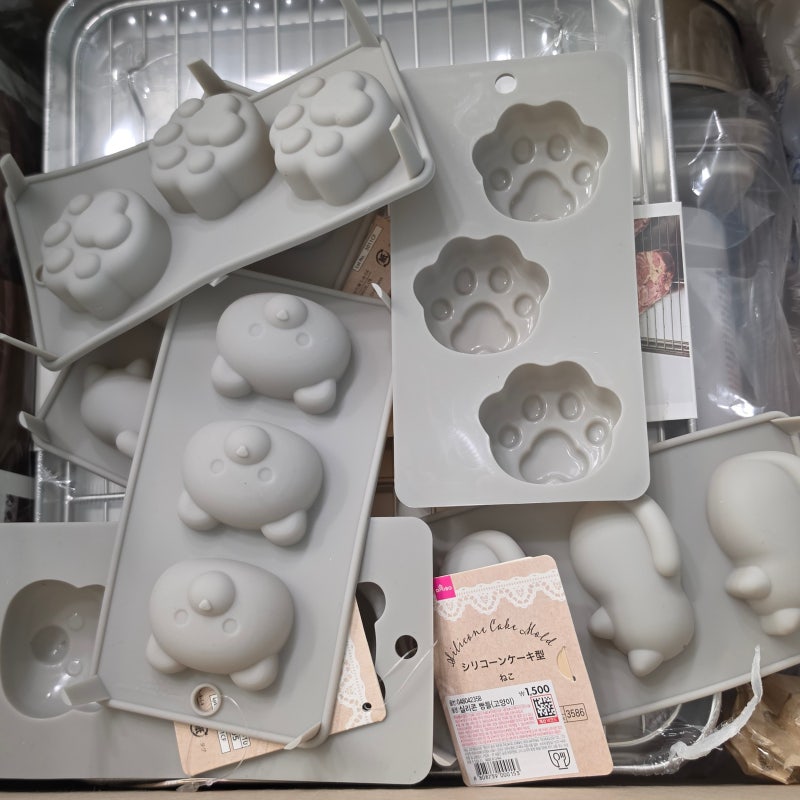 다이소 홈베이킹 용품 틀 고양이 실리콘 몰드 아이템 추천