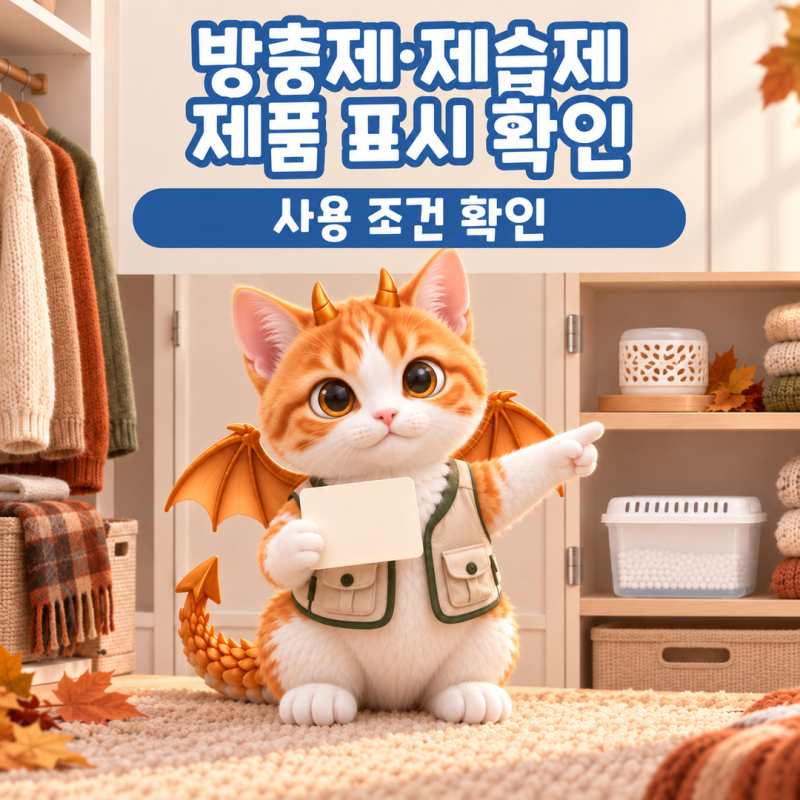 옷장 방충제와 제습제, 같이 두면 안 되는 조합