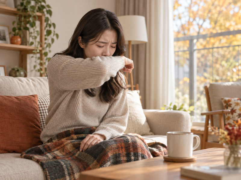 마른기침 원인, 감기 뒤 계속될 때 기록과 병원 신호