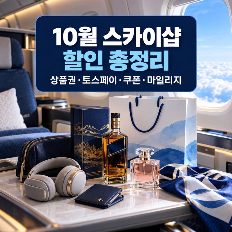 10월 대한항공 스카이샵 할인 총정리｜상품권 10%·토스페이·쿠폰·마일리지 받는 법
