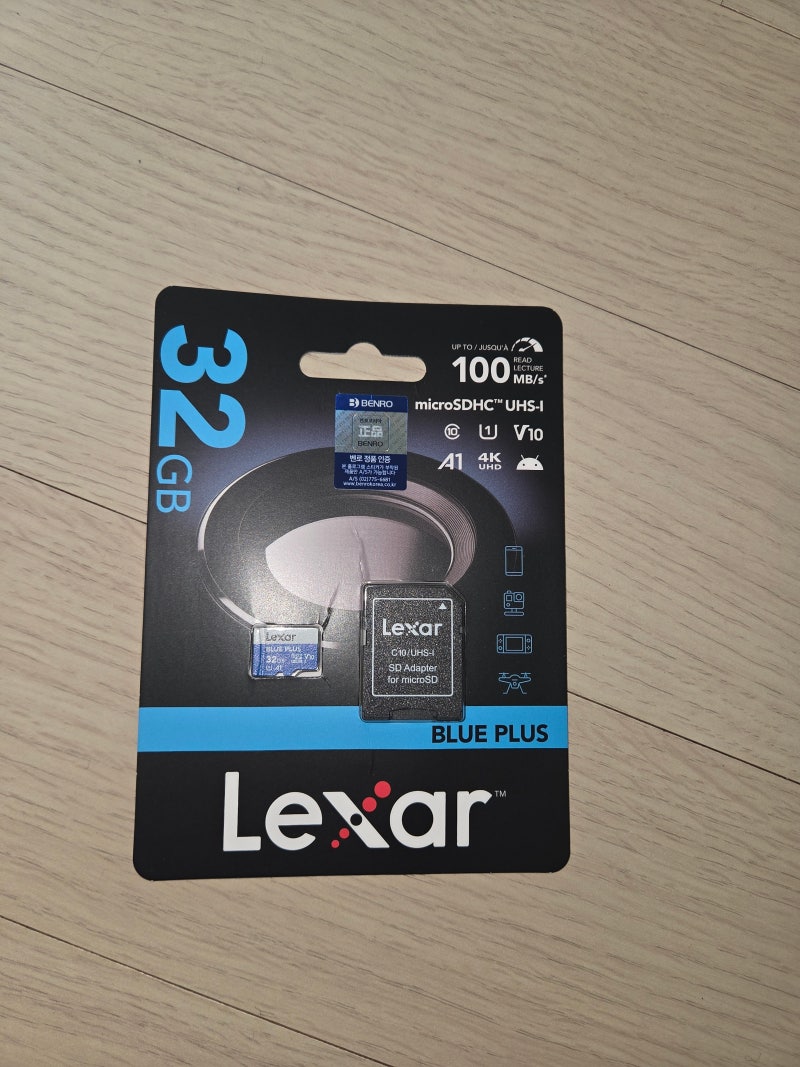 블루 플러스 마이크로 SD 메모리카드 32GB, 렉사 정품 실사용 후기
