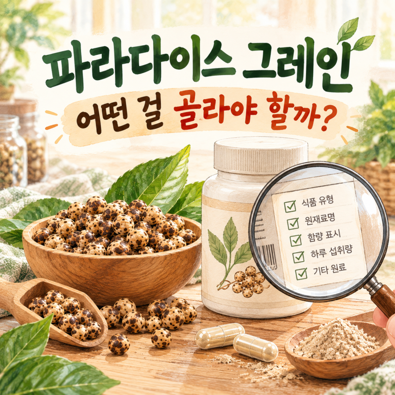 파라다이스 그레인 추천 어떤 걸 골라야 할까? 가격보다 먼저 볼 6가지