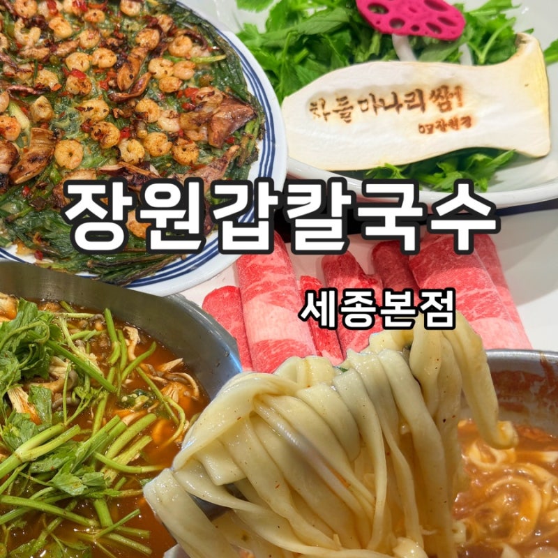 세종조치원맛집/ 세종 베어트리파크 맛집 장원갑칼국수