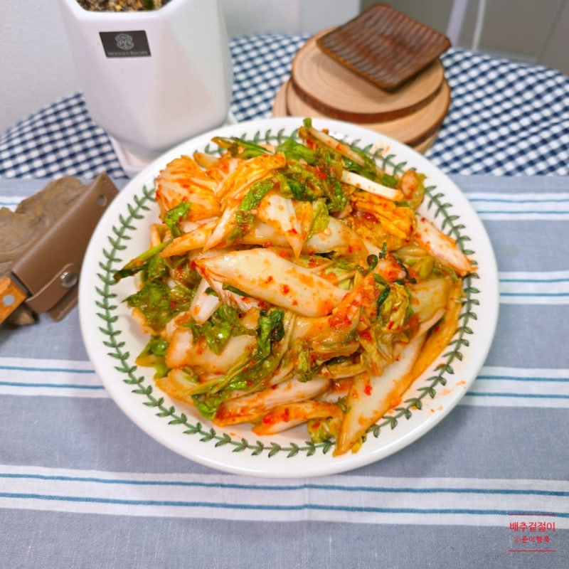 김대석 알배기 배추 겉절이 양념장 황금 레시피