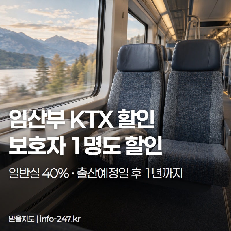 임산부 KTX 할인 40%, 코레일 회원번호부터 챙기세요