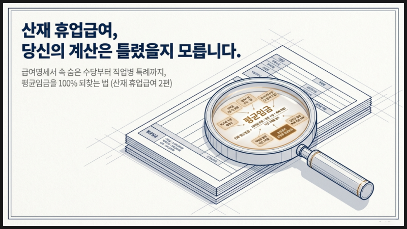 [ 산재 휴업급여 2편 ] 평균임금에 포함되는 수당과 직업병 특례, 무엇을 확인해야 할까요?