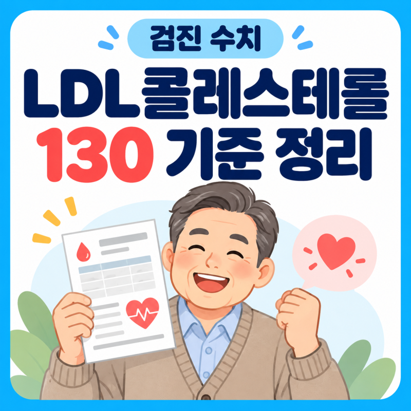 LDL콜레스테롤 130 넘으면 이상지질혈증? 검진 수치 보는 법과 공복 시간 정리