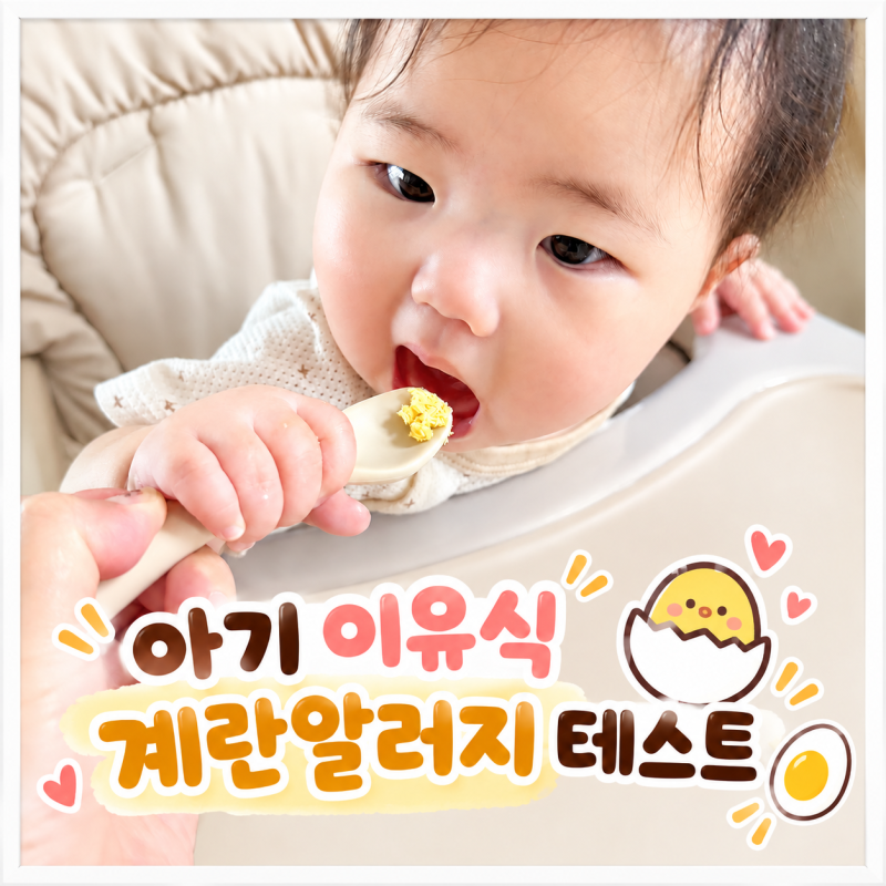 아기 계란 알러지 걱정될때, 이유식 노른자 테스트부터 계란 알레르기 증상까