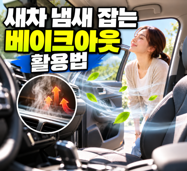 새차 냄새 없애는 법, 베이크아웃부터 환기까지 안전하게 하는 방법