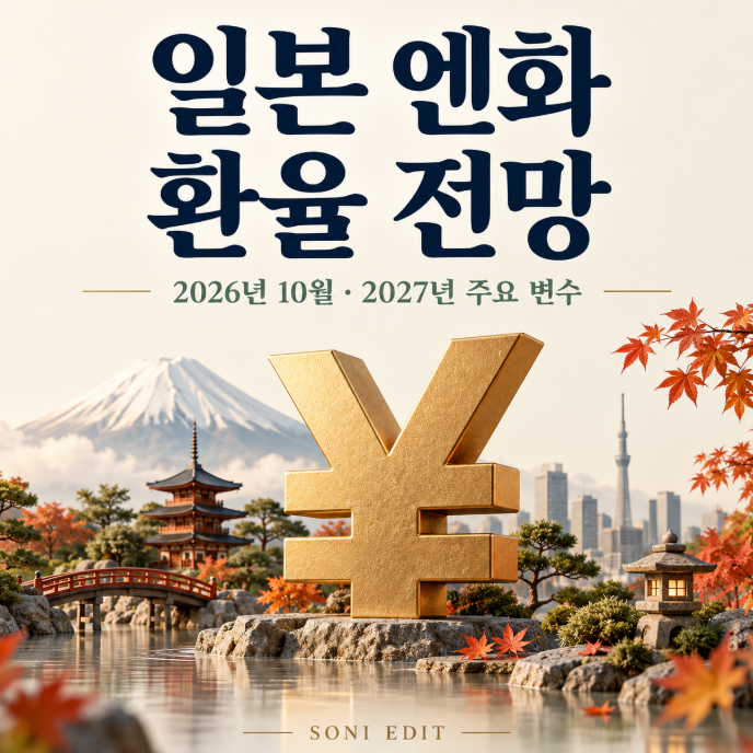 일본 엔화 환율 전망｜2026년 10월·2027년 변수와 환율 계산·환전 시기