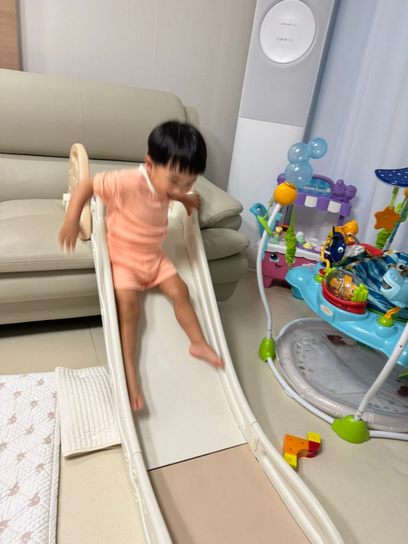 미끄럼하우스 소파 미끄럼틀 후기｜아기 실내 미끄럼틀 추천, 공간 활용 육아템