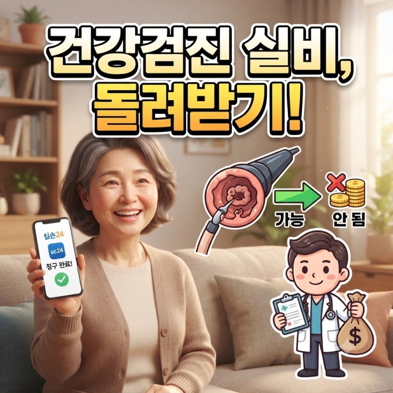 건강검진 실비청구 가능 조건 서류 하는법 내시경 총정리