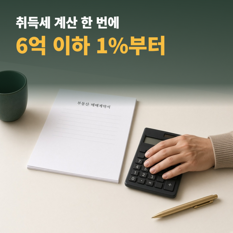 취득세 계산 아파트 주택 부동산 계산기 생애첫주택 2주택 한 번에