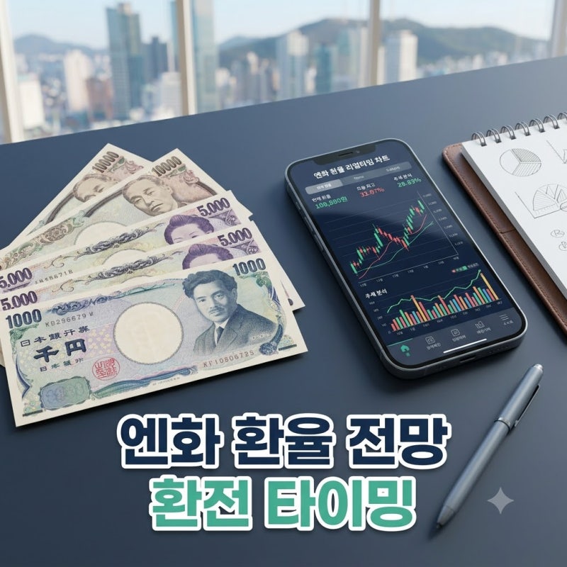 엔화 환율 전망 환전 타이밍 : "지금 안 사면 후회?" 90% 우대 앱 비교