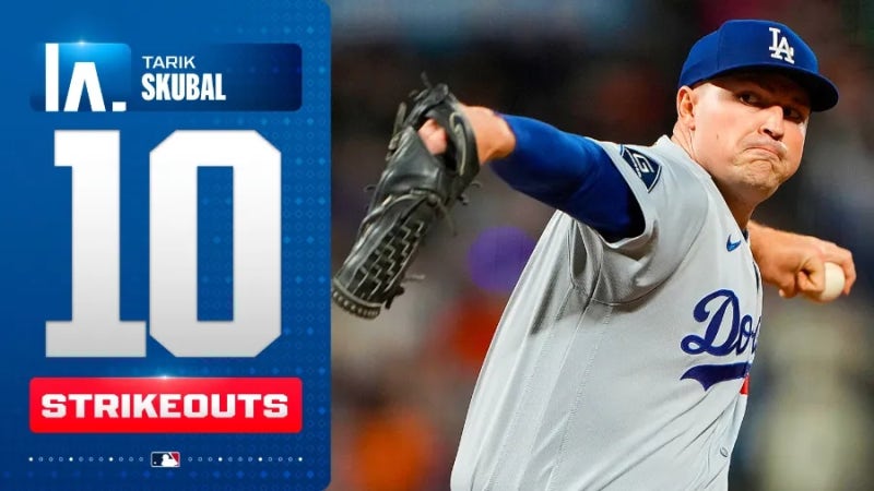 다저스 NLDS 1차전, 야마모토 대신 스쿠발 선발…왜?