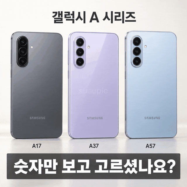 갤럭시 A 시리즈 A17·A37·A57 차이, 숫자만 보고 사면 후회하는 이유