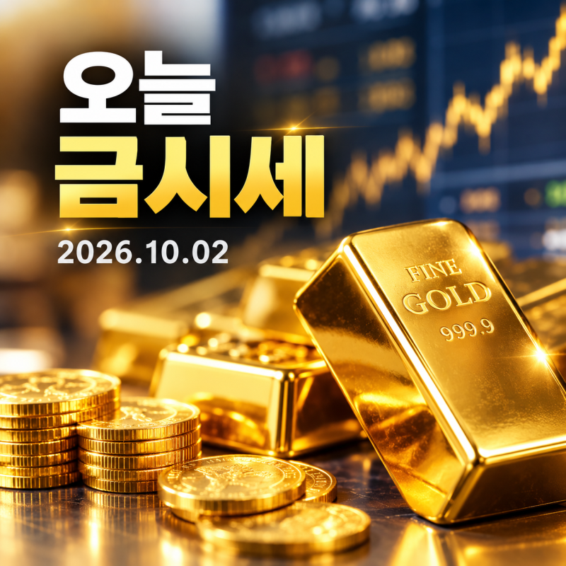 오늘 금시세 10월 2일｜금 1돈 순금 24K·18K·14K 금값 정리