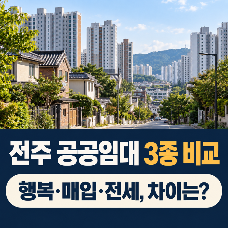 청년과 신혼부부의 주거 독립을 위한 길잡이, 2026년 전주시 공공임대 3대장(행복주택·매입임....