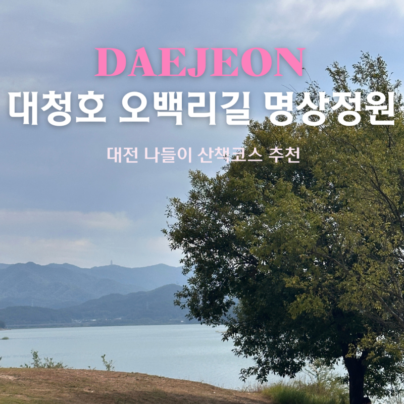대청호 오백리길 명상정원 주차장 대전 근교 나들이 가볼만한곳 산책코스 추천
