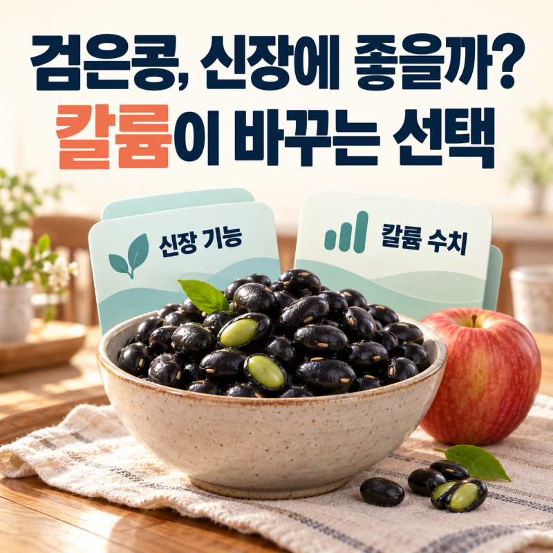 검은콩이 최고인 줄 알았나요? 신장에 좋은 음식 뒤에 숨겨진 뜻밖의 칼륨 반전