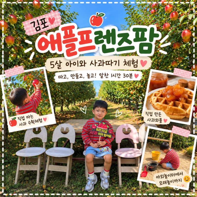 김포 사과따기 체험 애플프렌즈팜｜5살 아이와 첫 수확날 다녀온 후기