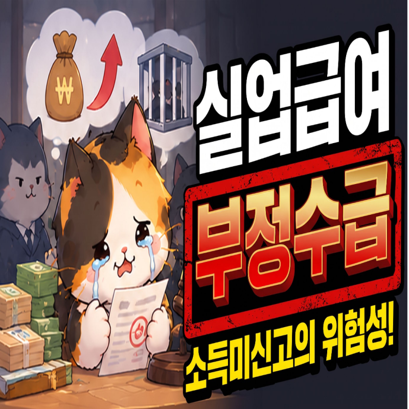 실업급여 부정수급 소득미신고 시 처벌과 반환, 알바 구직급여 하한 한도는 얼마까지?!