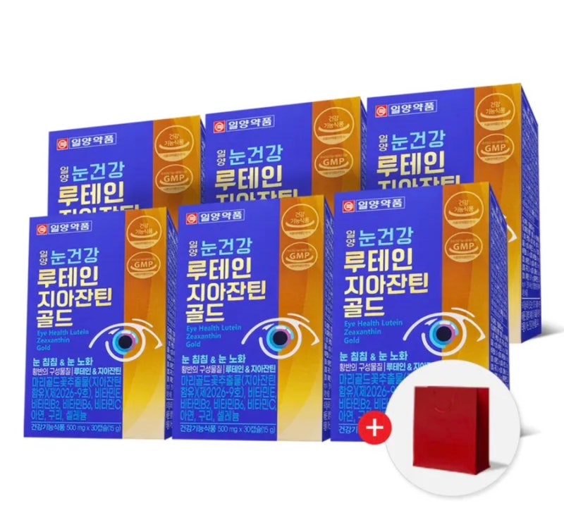 루테인 지아잔틴 영양제 찾는다면? 일양 눈건강 골드 30캡슐 6개 특가