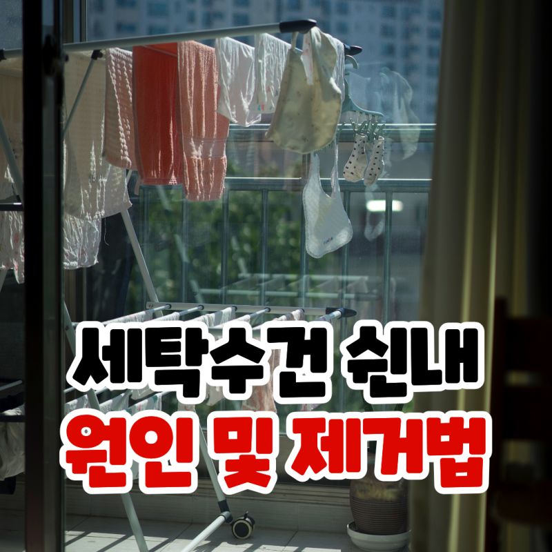 세탁한 수건에서 쉰내가 날 때 원인, 제거방법 순서4 세제보다 먼저 확인!