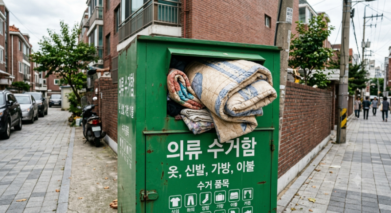 [최신] 헌이불 버리는 법 완벽 정리! 종량제 봉투 vs 의류수거함 vs 대형폐기물 구분 기준.방법